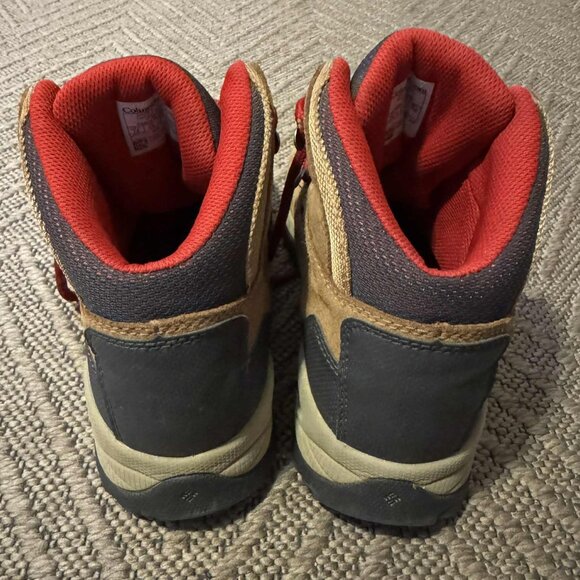 Columbia Women's Newton Ridge Plus Tan/Red Hiking Boots Size 7.5 - Picture 3 of 10